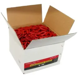 Bottini Horseshoe Shims 2" x 1/8" Red Box of 1000 pieces