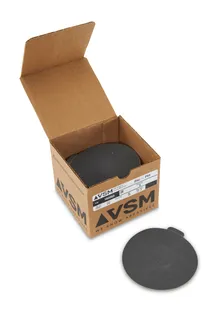VSM PSA Silicon Carbide Sandpaper 5" 320 Grit, Box 100 pieces