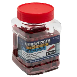 Bottini WEG-RED Euro Style Wedges Jar of 450