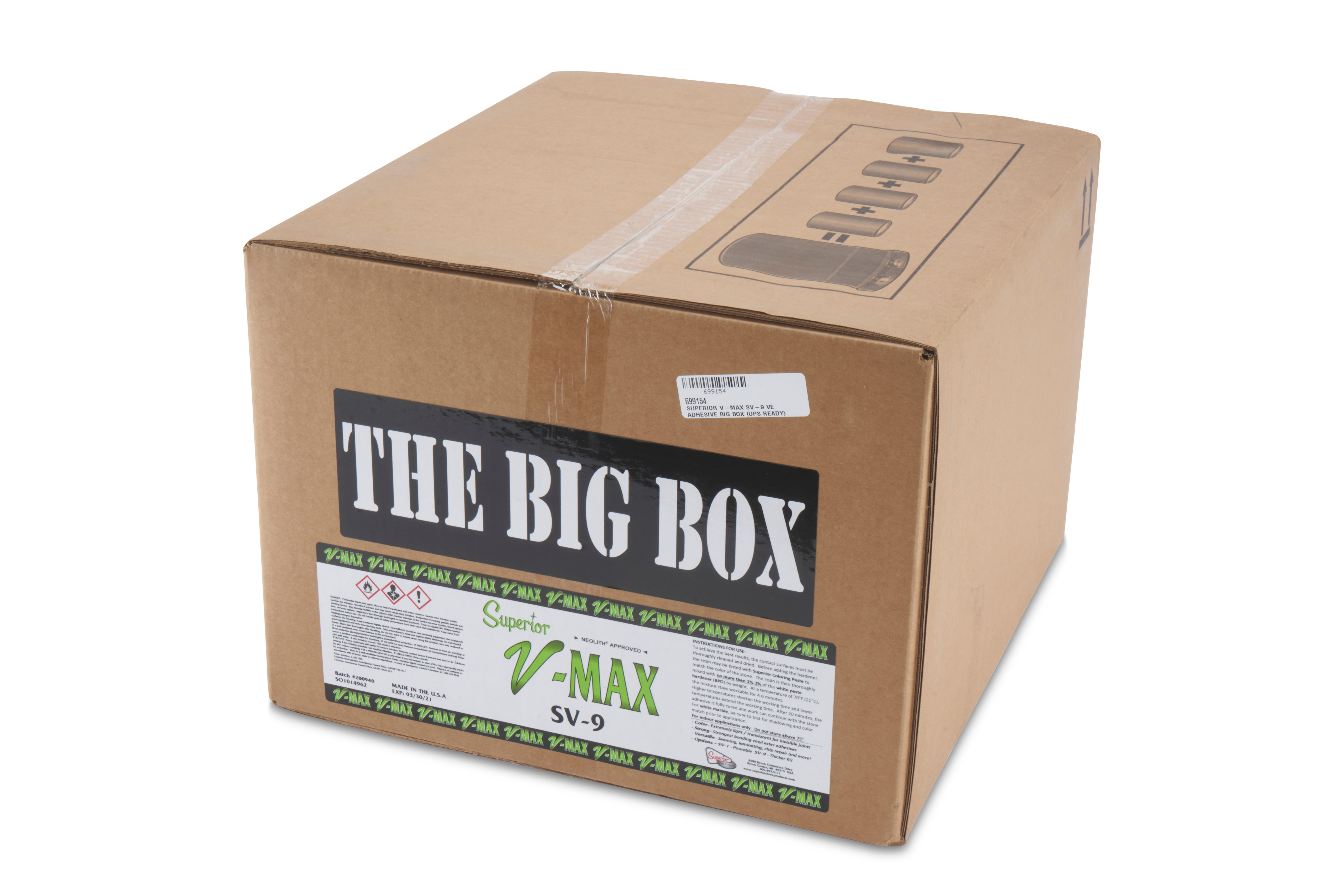 SUPERIOR V-MAX SV-9 VE ADHESIVE BIG BOX (UPS READY)