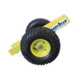 Weha Yellow 2 Wheel Install Slab Dolly with 10&quot; Pneumatic Tires