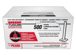 Pearl Tuscan Leveling System Box of 500 Wing Straps