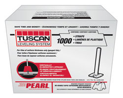 Pearl Tuscan Leveling System Box of 1000 Wing Straps