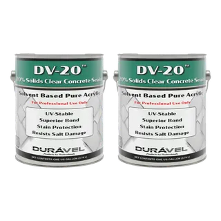 Duravel DV-20 Clear Acrylic Sealer 20% solids, Case of 2 Gallons