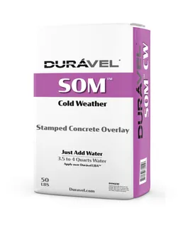 Duravel SOM Stamped Concrete Overlay Mix, Cold Weather, 50-Pound Bag