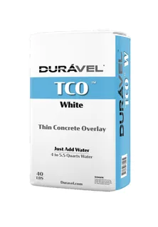 Duravel TCO Thin Concrete Overlay, White, 50-Pound Bag