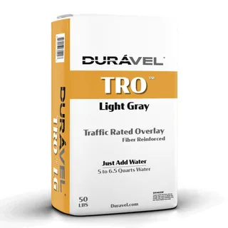 Duravel TRO Traffic Rated Overlay, Light Gray, 50-Pound Bag