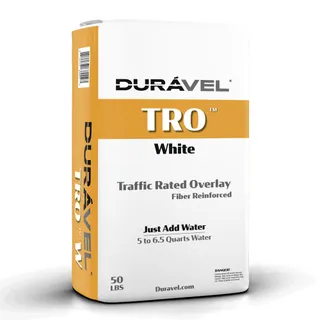 Duravel TRO Traffic Rated Overlay, White, 50-Pound Bag