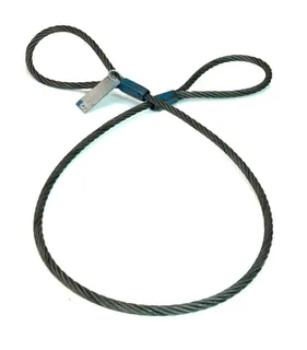 Wire Rope Sling 1/2", 196" Long With 20" Eyes