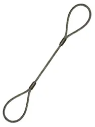 Wire Rope Sling 1/2&quot;, 196&quot; Long With 20&quot; Eyes
