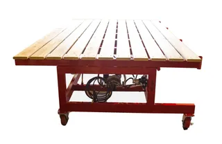 Hauk Hydraulic Tilting Stone Fabrication Table