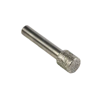 Diamond Wright Electroplated Profiling Bit 902-221-2500 5/32" Dia Blunt x 3/8" Long with 6mm Shaft 50/60 Grit