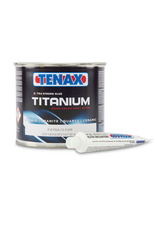 TENAX TITANIUM EXTRA CLEAR V/E ADHESIVE, KG 2LB QT
