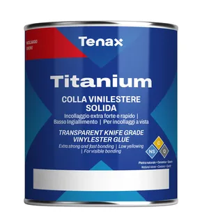 Tenax Titanium Vinyl Ester Adhesive Extra Clear Knife Grade 2lb