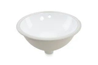 Oliveto Porcelain Sink, White Oval, 15 1/8" x 12 1/8"