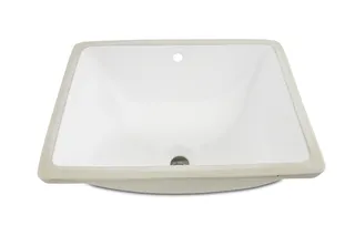 Oliveto Porcelain Sink, White Rectangle, 18" x 13"