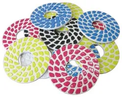 Lavina V-Harr Polishing Pad 9" Three Row Segmented 400 Grit