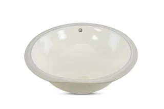 Porcelain Vanity Undermount Sink - Bone 17" x 14" H8810