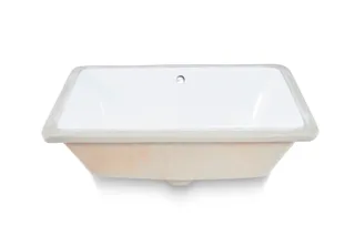 Porcelain Rectangle Undermount Sink White 18 1/2" x 11 1/8"