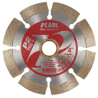 Pearl P2 Pro-V Segmented Blade 4" x .080 x 20mm-5/8" Adapter