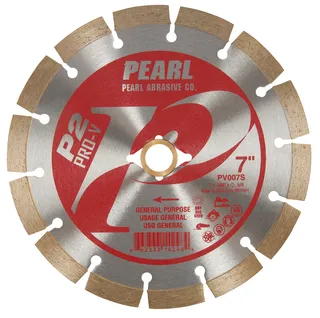 Pearl P2 Pro-V Segmented Blade 7" x .080 x 20mm-5/8" Adapter