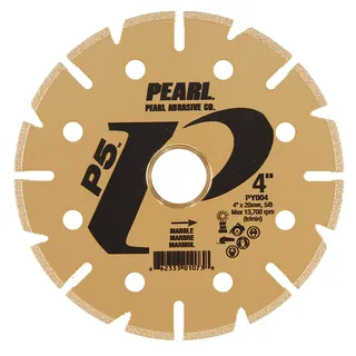 Pearl P5 Electroplated Marble Blade 4" x 20mm Hole PY004
