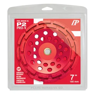 Pearl Pro-V 7" X 5/8"-11  Double Row Cup Wheel PV07CDH