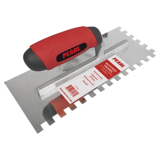 Pearl Stainless Steel Square Notched Trowel PA14SNT 1/4"