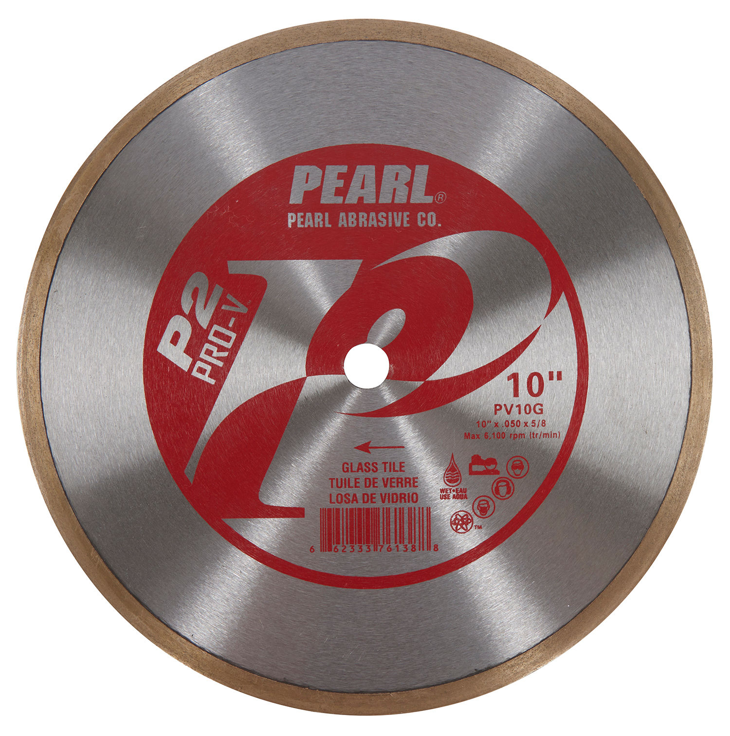 10 Pearl P2 Pro V Glass Tile Blade 5 8 Arbor