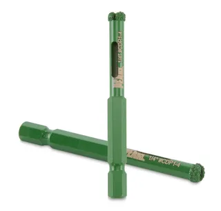 Pearl P4 Tile Drill Bit 1/4" Diameter 1/4" Quick Change Shank CDP1-4