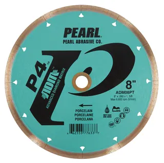 Pearl P4 Porcelain Reactor Blade 8", 5/8"-1” Arbor ADM08PT