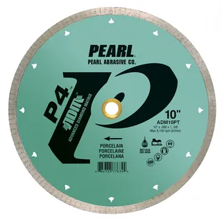 Pearl P4 Porcelain Reactor Blade 10",  5/8"-1” Arbor ADM10PT