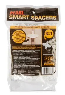 Pearl Smart Spacers Small White 1/16", 1/8" 3/16" 200 pieces