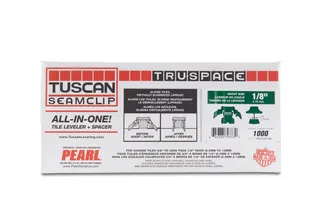 Tuscan Seamclip Truspace Green 1/8&quot;, Box of 1000