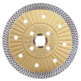 Pearl P5 Thin Mesh Turbo Blade 5" 5/8"-20mm-7/8" 4 Hole Arbor