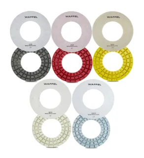 Lavina Power Trowel Shine System 10.63" Waffel Wet Pads