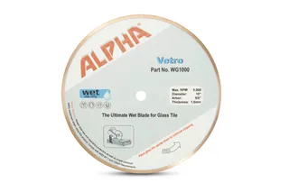 Alpha Vetro Glass Blade 10" 5/8" Arbor