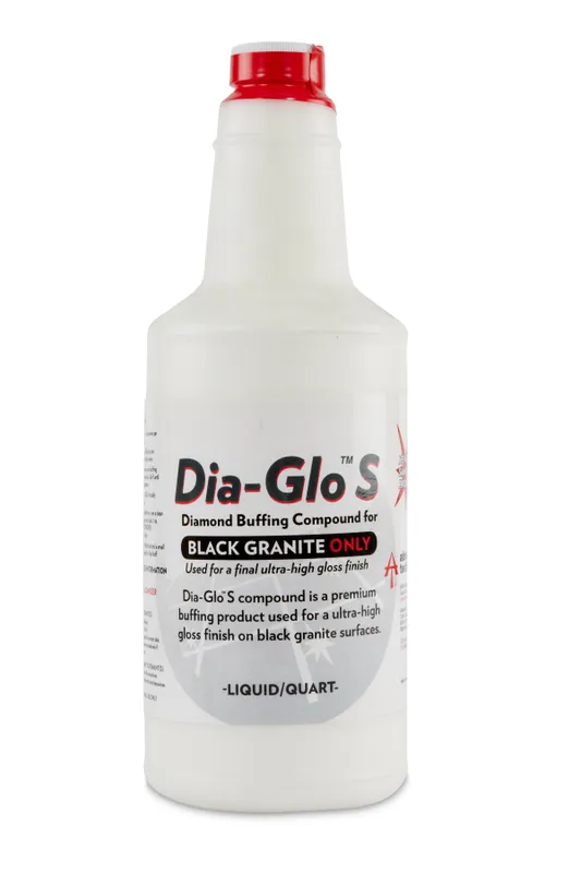 Dia-Glo S Buffing Compound, Black Granite, 5 Quarts Liquid