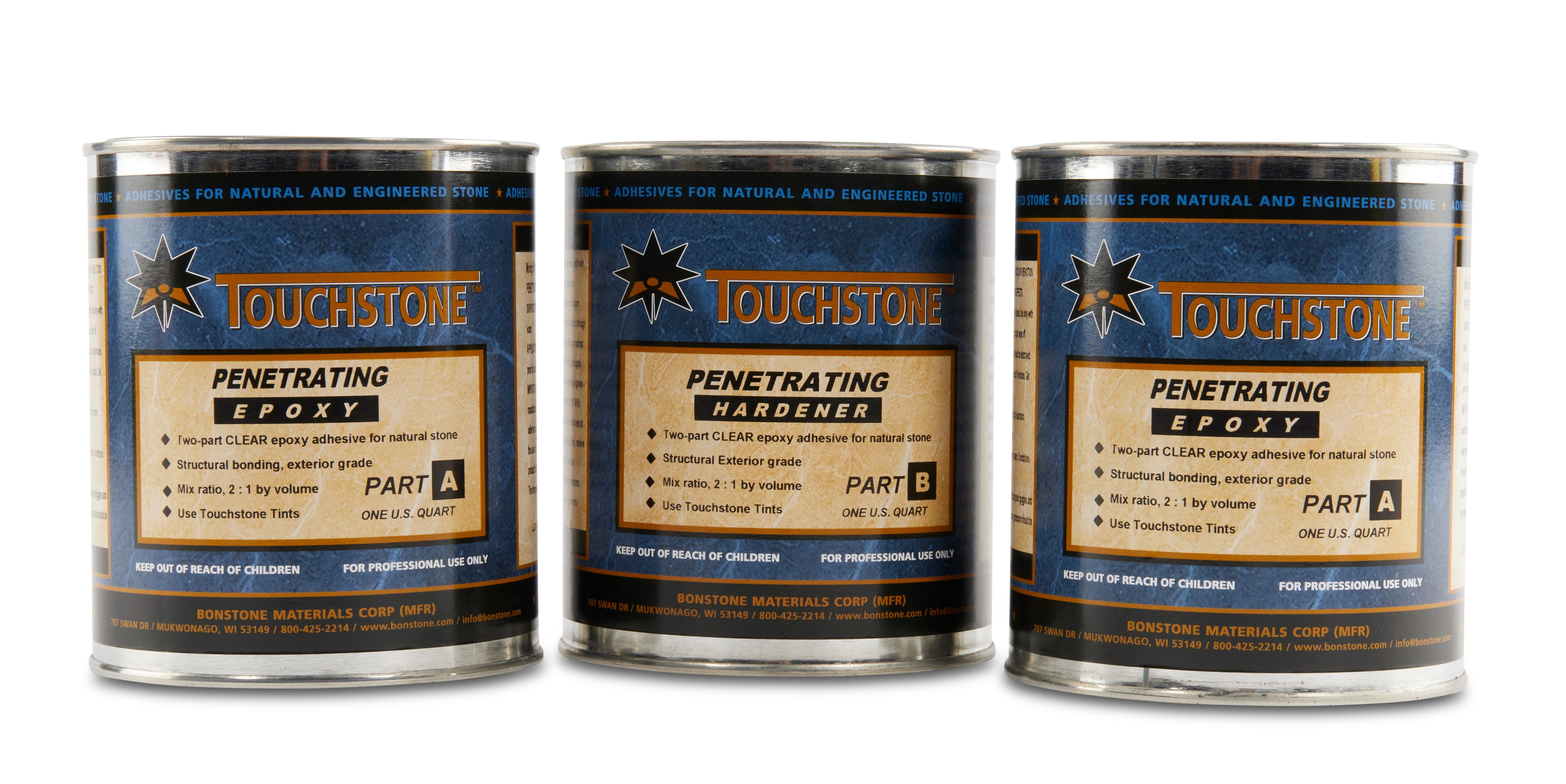 Touchstone Penetrating Clear Epoxy Adhesive, 1 Quart (2A & 1B)