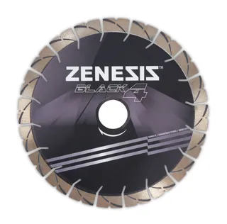 Zenesis Black 4 Bridge Saw Blade 12" 25mm Segments 50/60mm