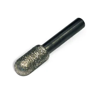 Diamond Wright Electroplated Profiling Bit 902-221-1507 3/8" Sphere End x 3/4" Long with 1/4" Shaft 30/40 Grit