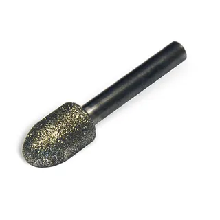Diamond Wright Electroplated Profiling Bit 902-221-1524 1/2" Bullet x 3/4" Long with 1/4" Shaft 30/40 Grit