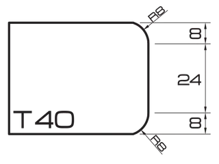 ADI UHS Segmented 20 Series Profile Wheels T40 1/2" Gas Connection Position 3
