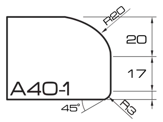 ADI Express 120 Series Profile Wheels A40-1 35mm Bore Position 6