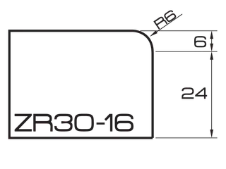 ADI UHS 80 Series Profile Wheels ZR30-16, 35mm Bore 6mm Radius Position 2