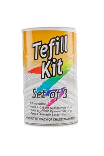 Tenax Tefill Chip Repair Kit Liquid, Gel, Activ 2oz each