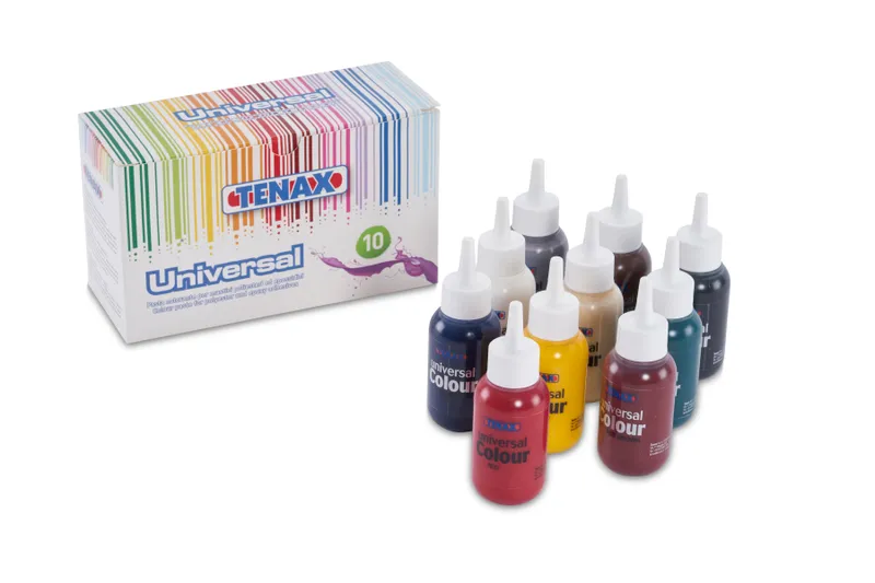 Set of 10 Universal Adhesive Coloring Paste Kit