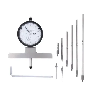 Dial Depth Gauge 0-1" With 6 Extensions DDGR-0105