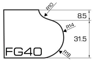 ADI UHS Segmented 120 Series Profile Wheels FG40 35mm Bore Position 1