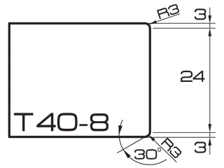 ADI Express 80 Series Profile Wheels T40-8 35mm Bore Position 5